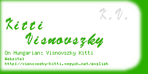 kitti visnovszky business card